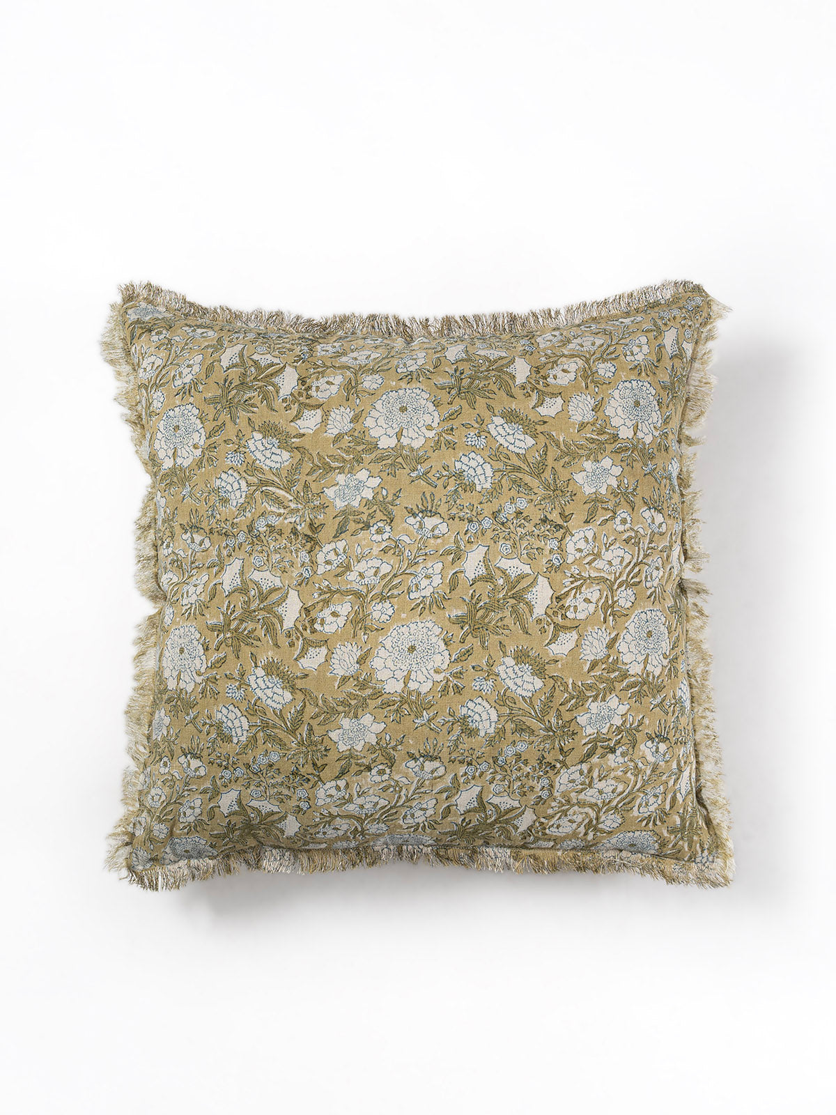 Jurske Reversible Printed Cushion Cover with self frayed edge