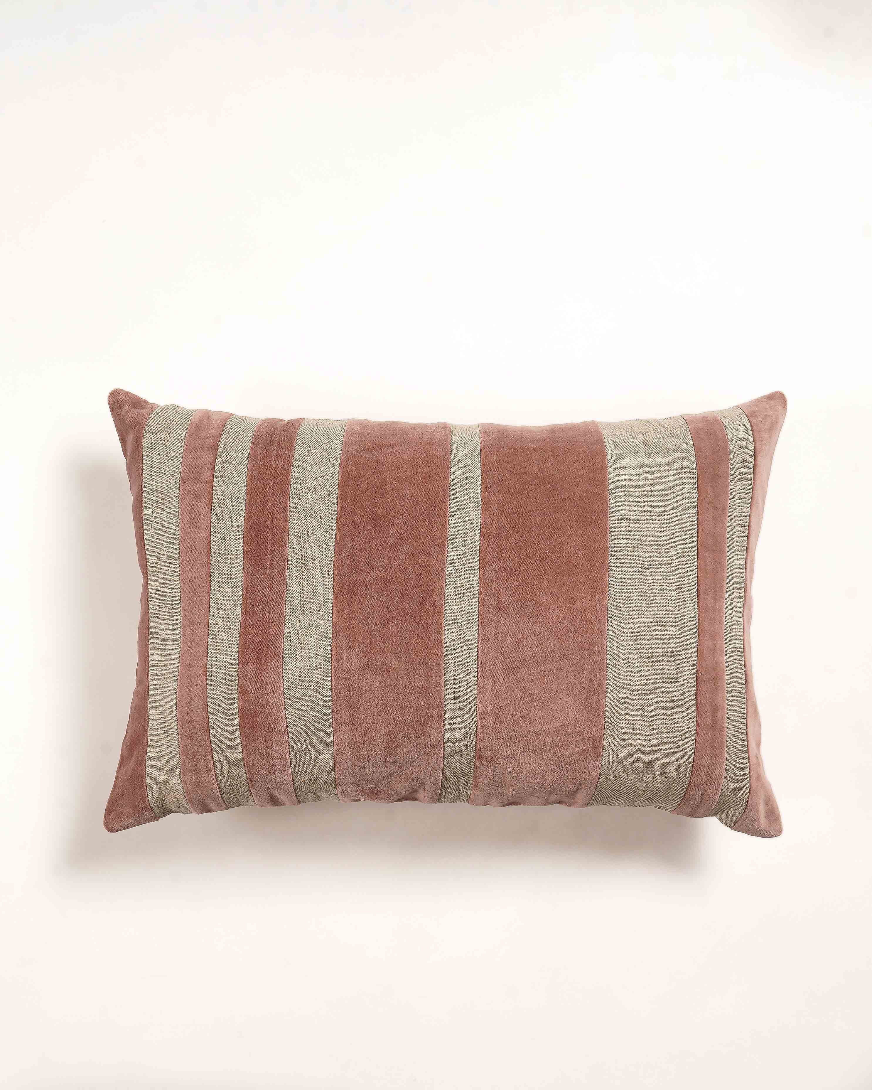 Ghojla Solid Dyed Patched Cushion Cover