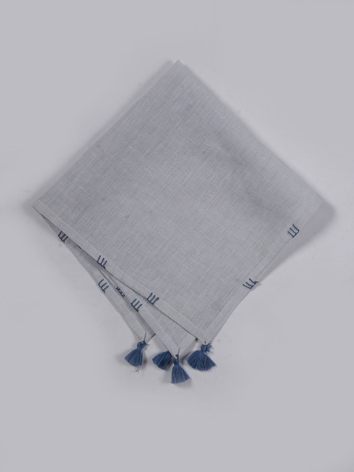 Barrieri Solid Dyed Napkin with Hand Embroidery set of 4