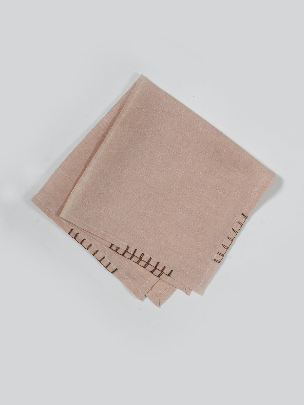 Flotba Solid Dyed Napkin with Hand Embroidery set of 4