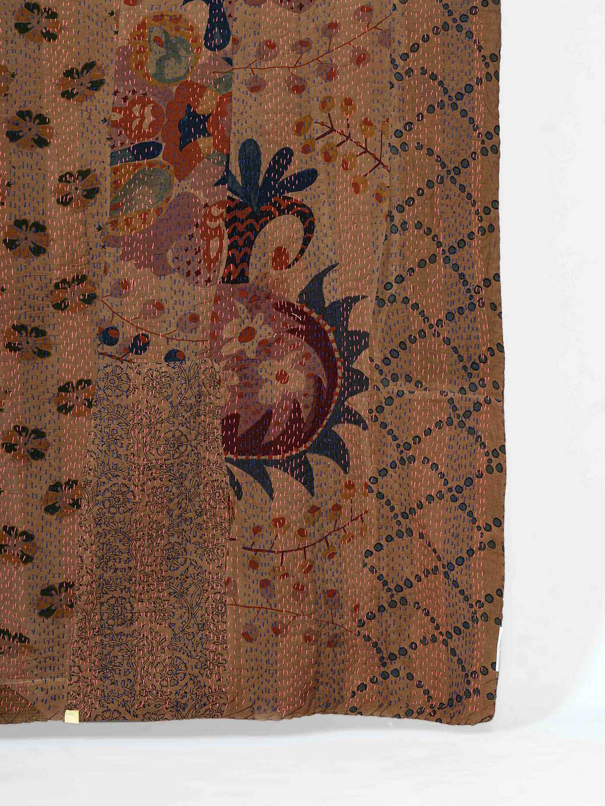 Comino Assorted Printed Patch Kantha Throw