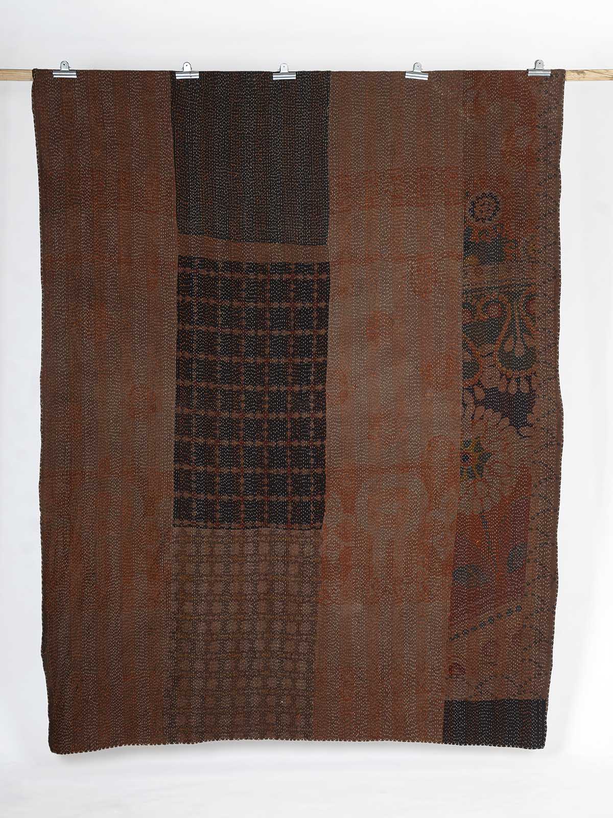Berrini Assorted Printed Patch Kantha Throw